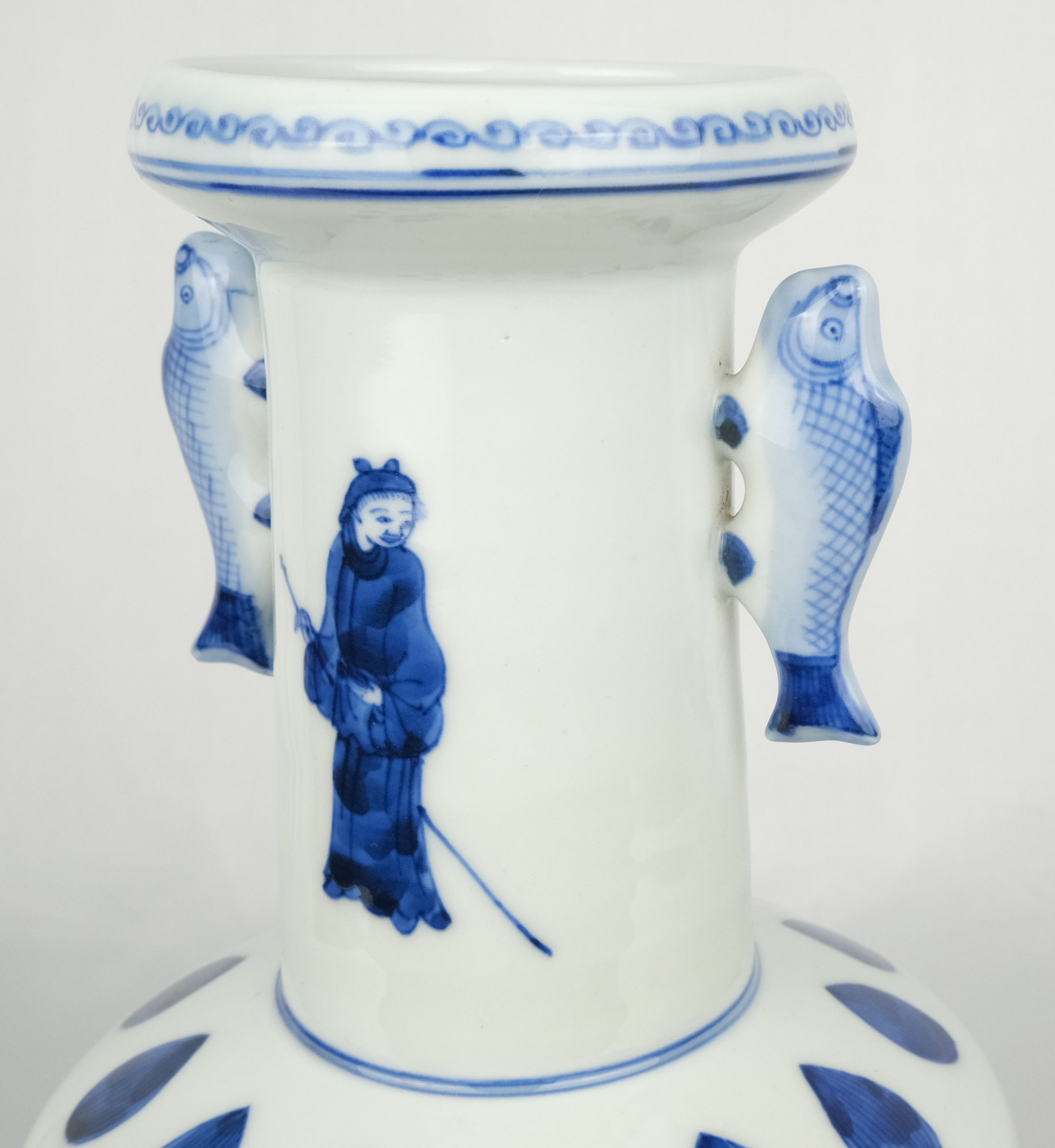 栗山園オンライン通販部 / 【出物】 染付高砂花入 永楽妙全（14代得