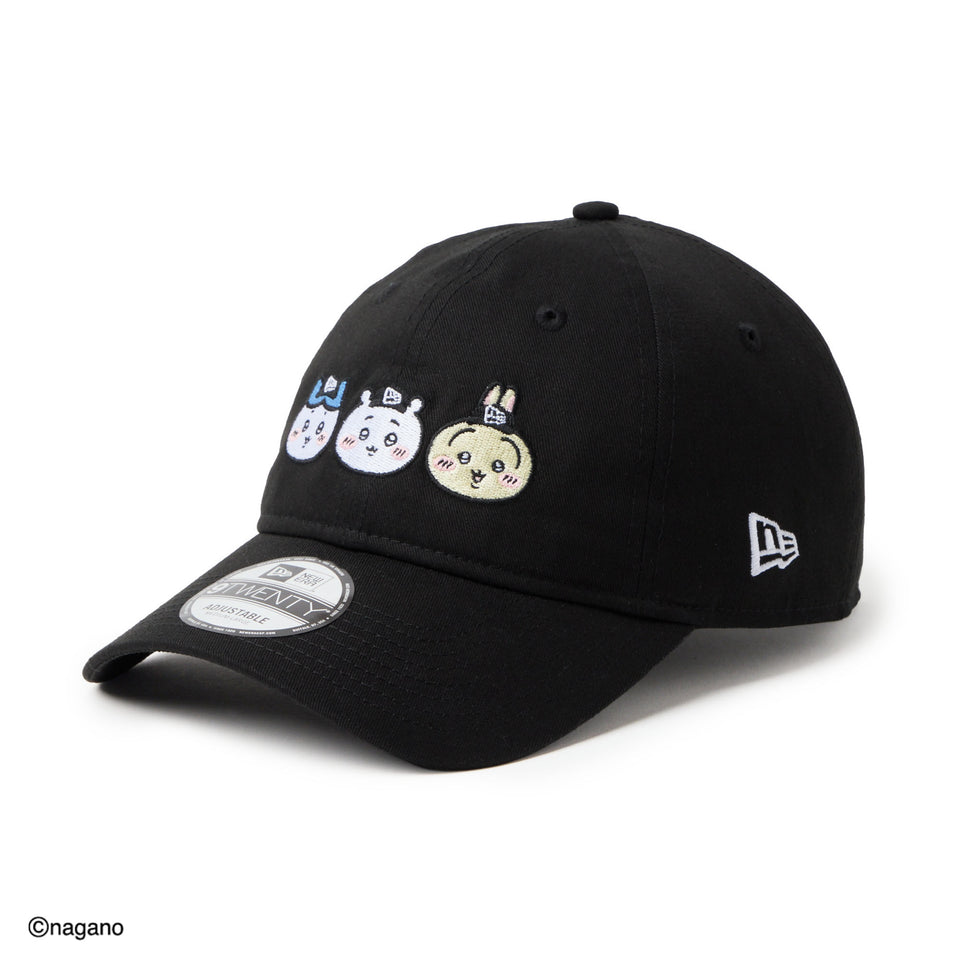 9TWENTY ちいかわ / ちいかわ・ハチワレ・うさぎ ブラック