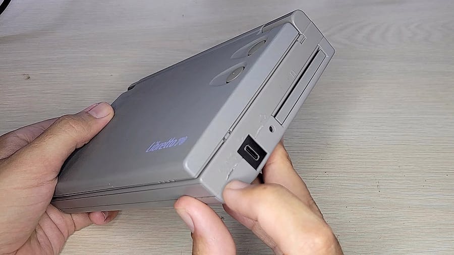 This Classic Toshiba Libretto Pocket-Sized Computer Now Boasts USB