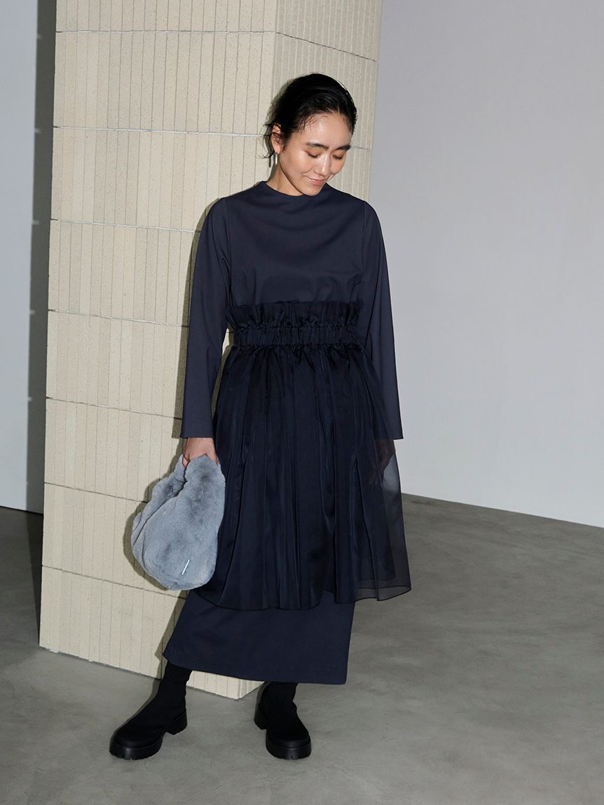 限定カラー】ボックスチェックワンピースセット（emmi atelier