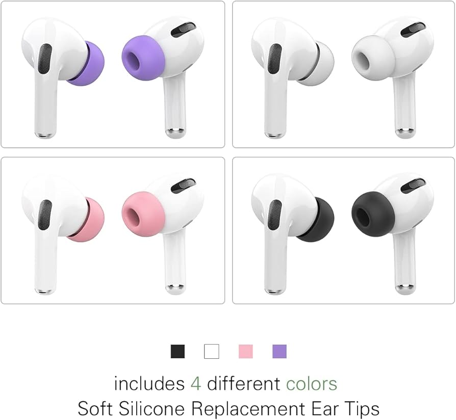 Amazon.com: (4-Pairs) EarTips for Airpods Pro & Pro 2nd Gen Ear