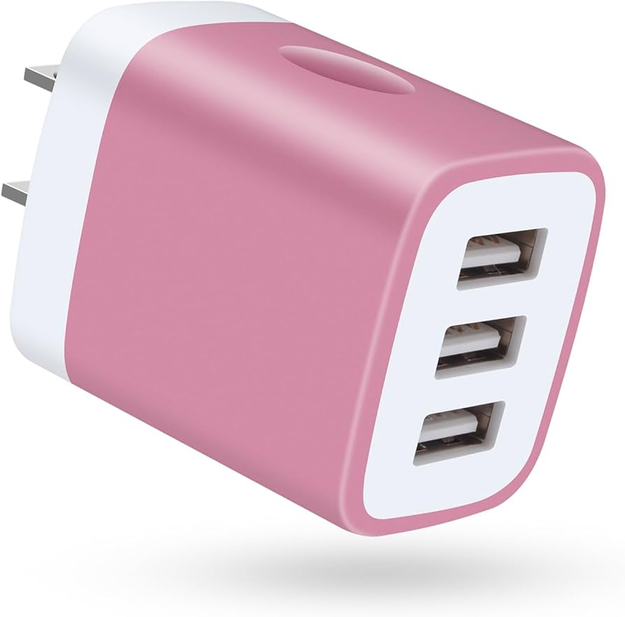 Amazon | Viviber usbアダプター 可愛い小型3口充電器 USB3ポート5V