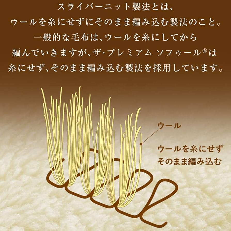 Amazon.co.jp: The PREMIUM Sofwool 掛け毛布 S(シングル) : ホーム