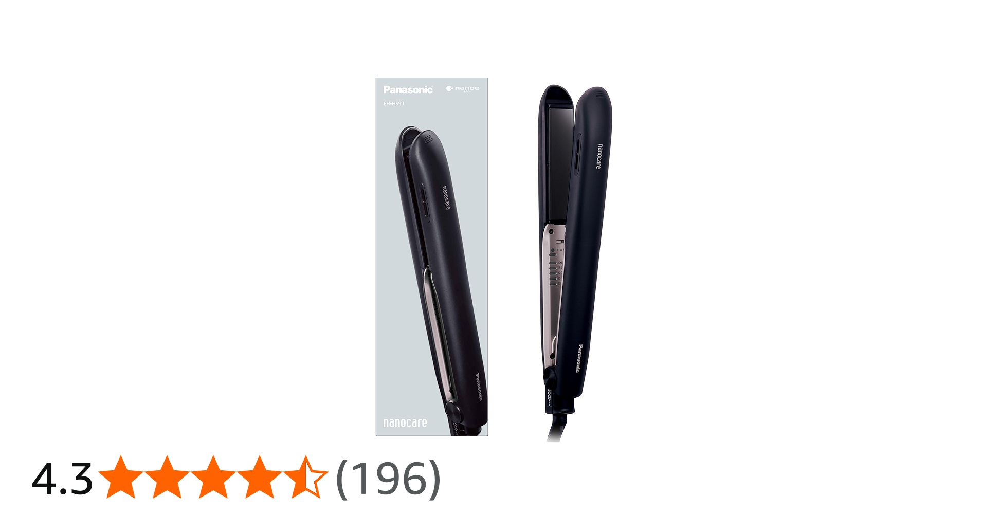 Amazon | パナソニック ヘアーアイロン ストレート用 ナノケア