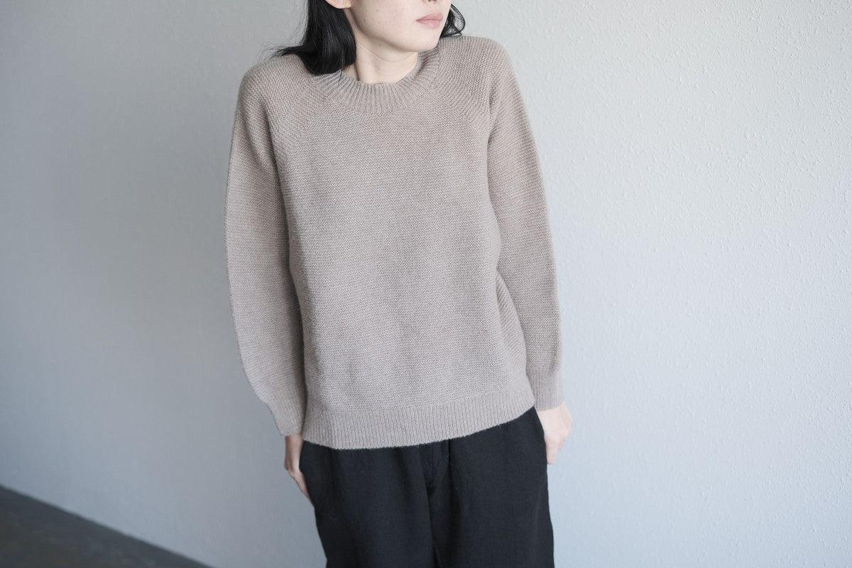 MITTAN / アルパカウールセーター 薄茶 KN-32 / unisex – PINT_MN