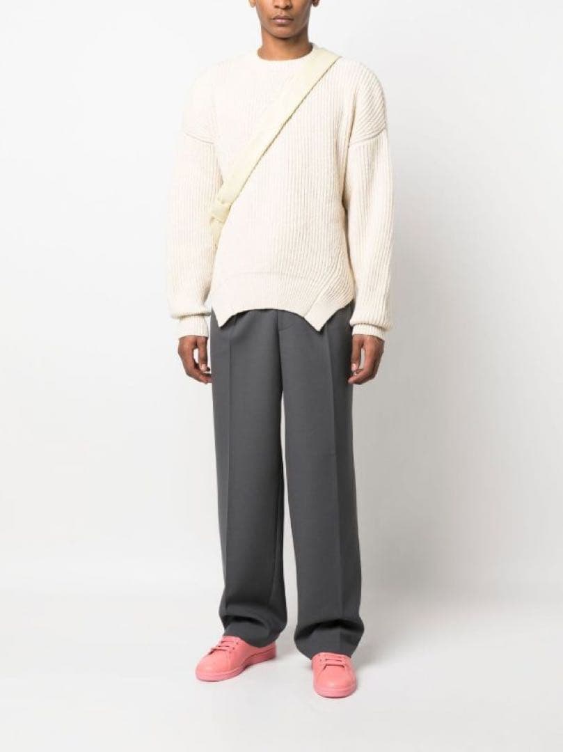 【美品】Jil Sander リブニット セーター46 中古・古着通販】JIL SANDER (ジルサンダー) ステッチデザインニット