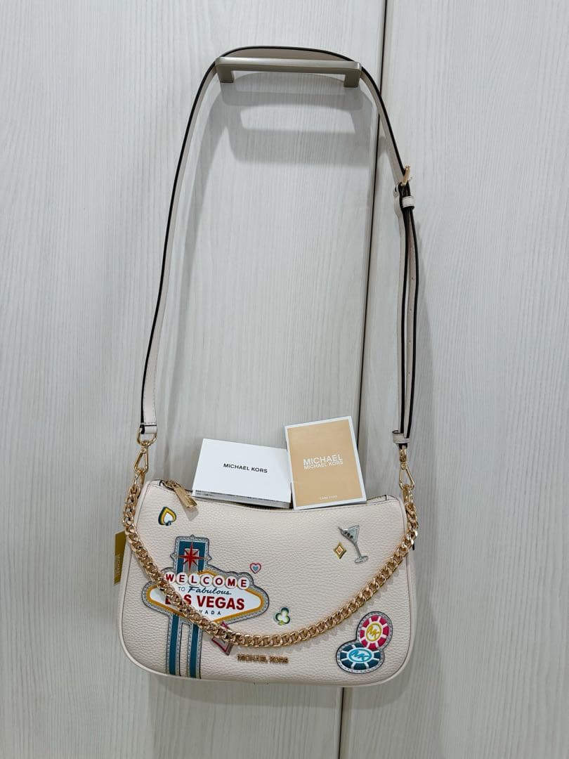 MICHAEL KORS ラスベガスショルダーバッグ Michael Kors Vincent XS MK Logo Shoulder Crossbody w/ Card