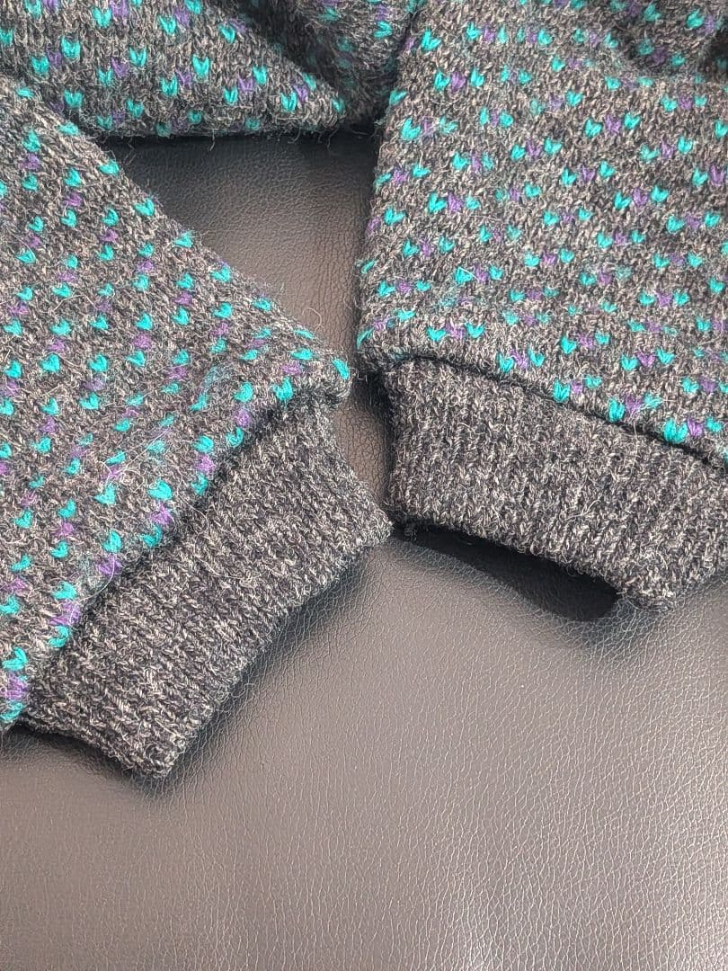 90s ノルウェー製 L.L.Bean エルエルビーン バーズアイ ニット