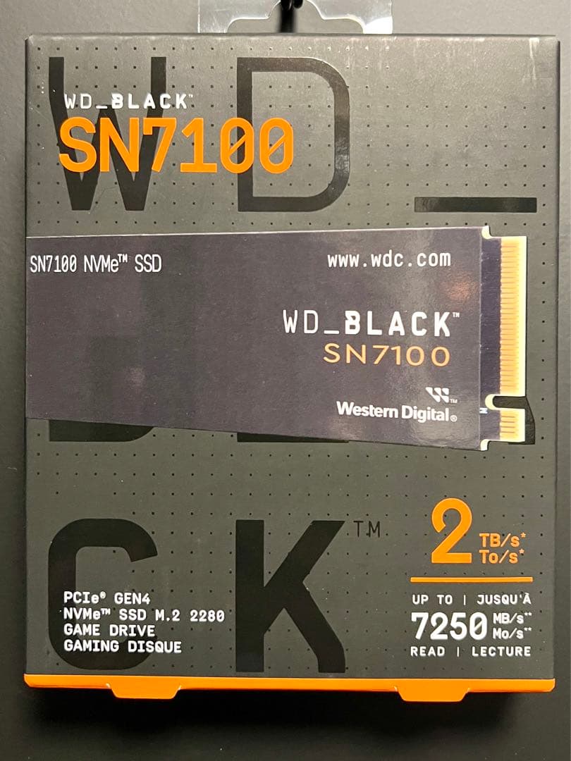 【新品未開封】WD ウエスタンデジタル SSD 2TB WD Black SSD ウエスタンデジタル WDS200T4X0E [WD_BLACK SN7100 NVMe