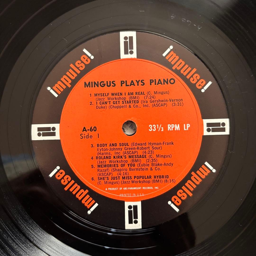MINGUS PLAYS PIANO RVG オリジナルMONO 極美盤 - メルカリ