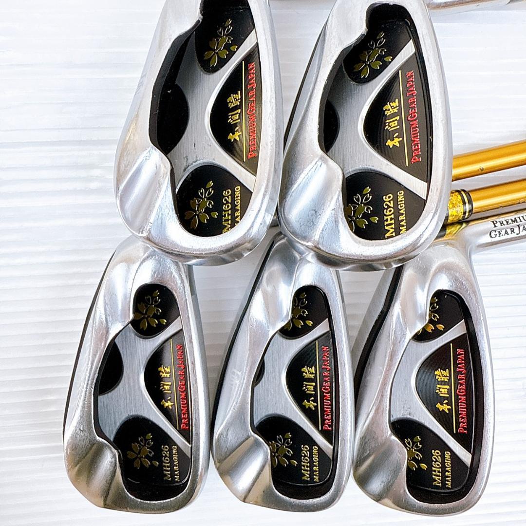 本間睦（ホンマムツミ） MH626 アイアンセット 5本 純正カーボン（R）