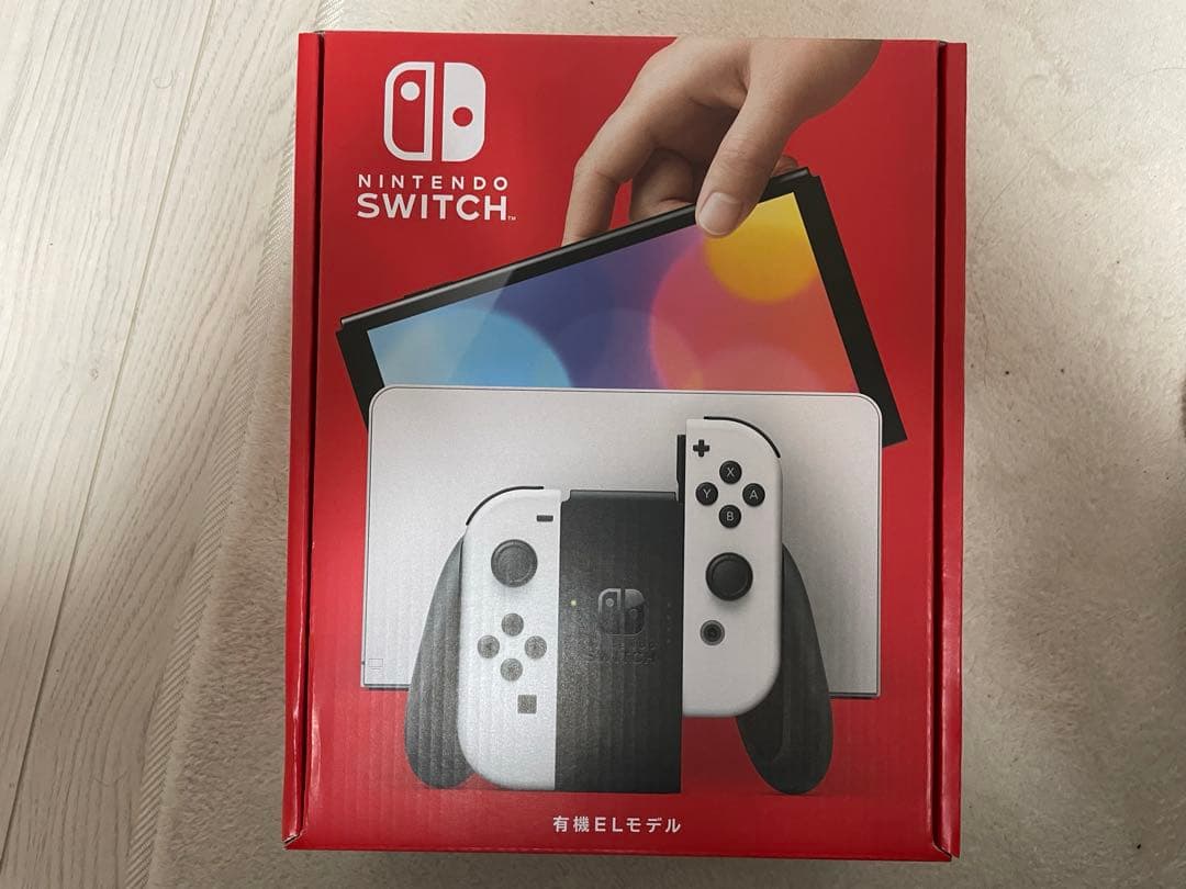 Switch本体有機EL JCホワイト　新品未開封未使用 Nintendo Switch 有機ELモデル HEG-S-KAAAA ホワイト(L)/(R)|中古家電