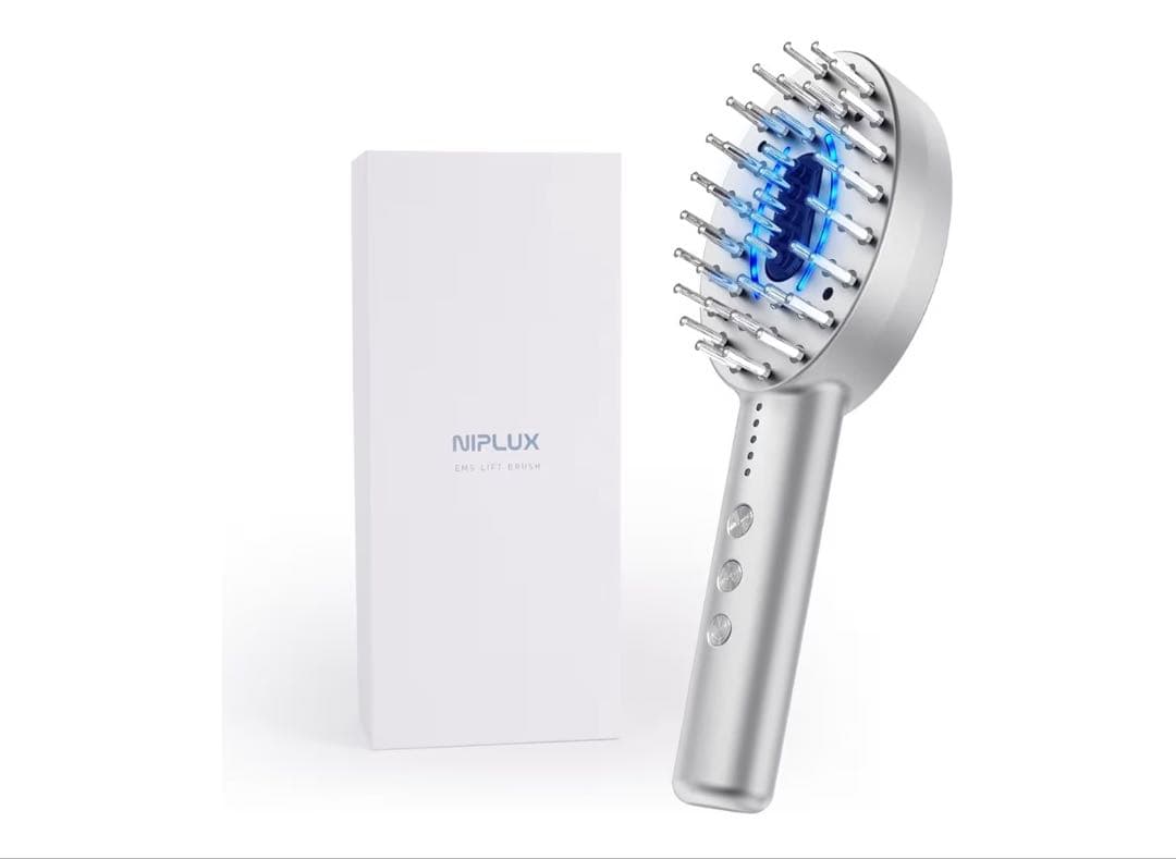 NIPLUX EMS LIFT BRUSH⭐︎新品未使用・未開封 NIPLUX公式店】美顔の秘訣は頭筋から│ EMS LIFT BRUSH│EMSリフト
