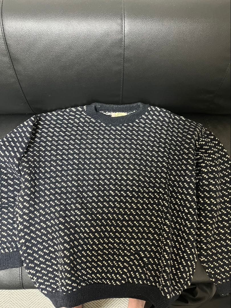 LL bean メンズニット黒と白　XLサイズ Men's Lakewashed Double-Knit Quarter-Zip Pullover | Sweatshirts