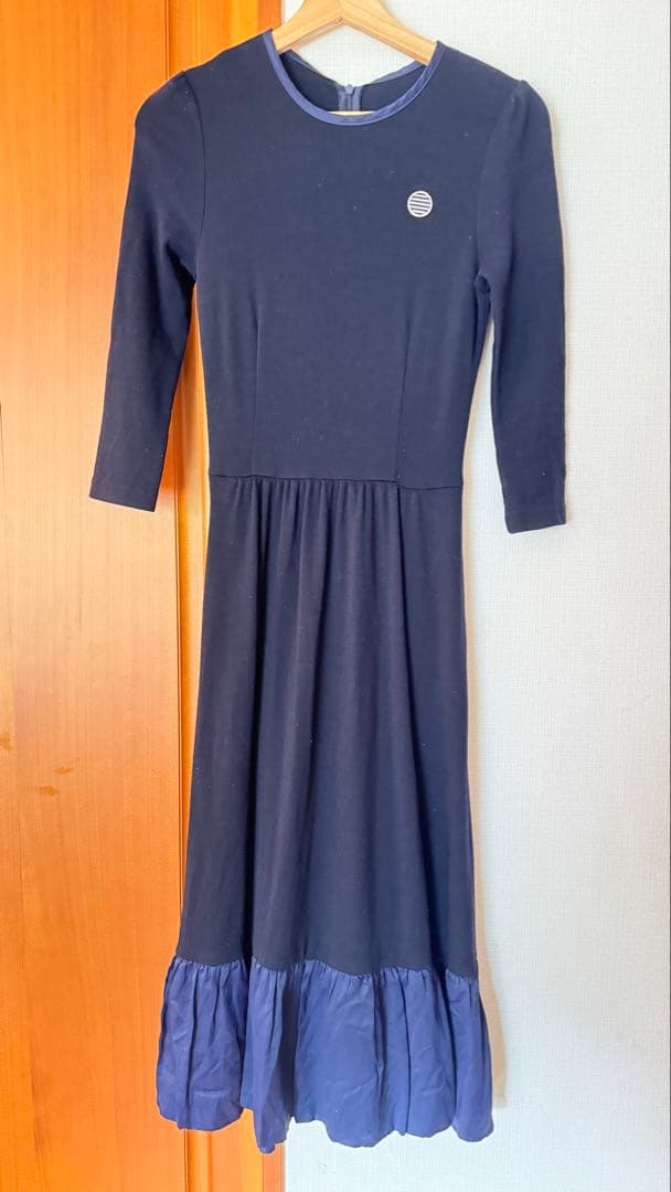 【BORDERS at BALCONY】ネイビー 長袖 フレアワンピース BORDERS at BALCONY 公式サイト丨CLASS BORDER