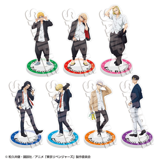 東リベ」ミニミニサイズのアクスタ、バイク整備姿の缶バッジ＆ラバマス