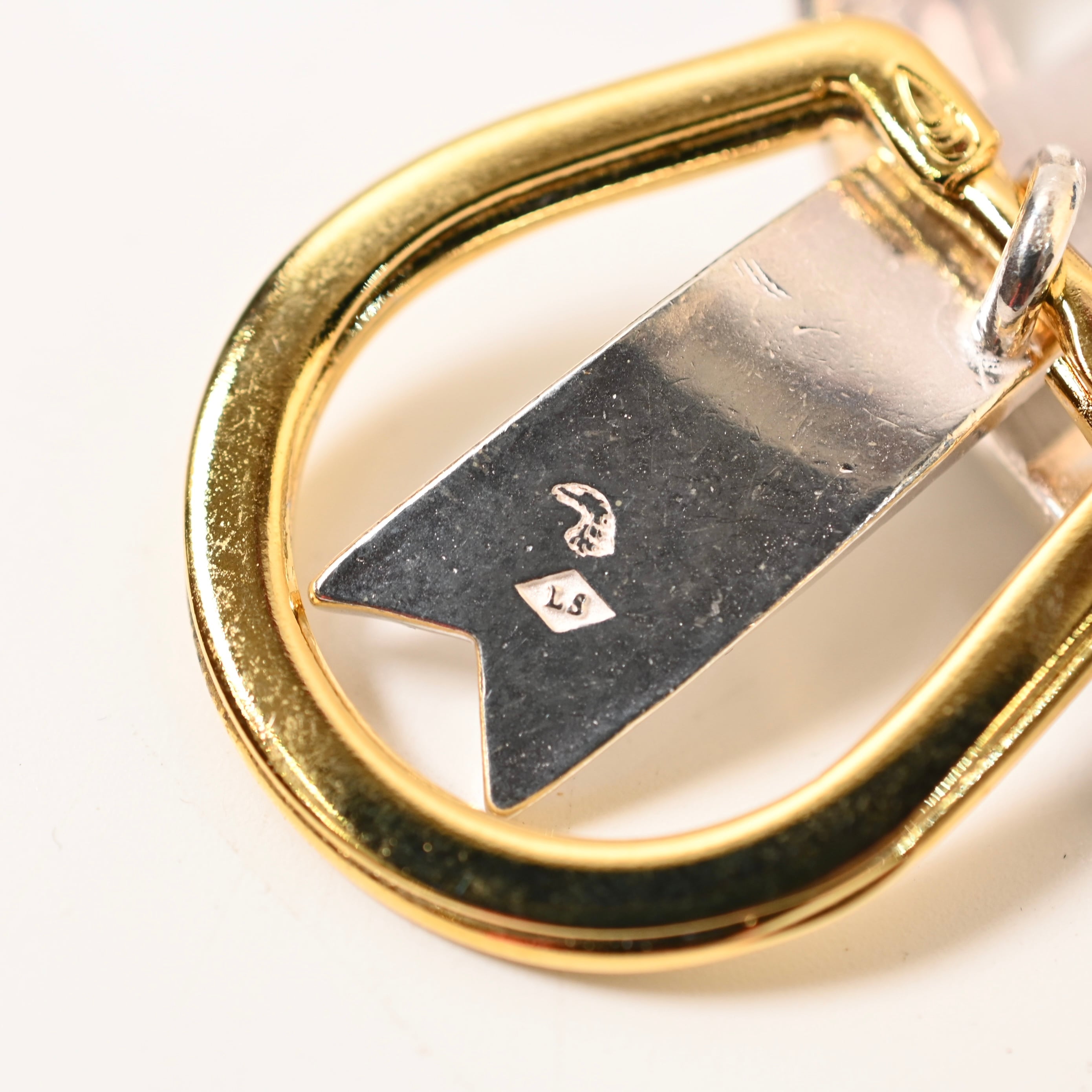 LARRY SMITH x BW Sterling Silver Ribbon Keychain | Button Works