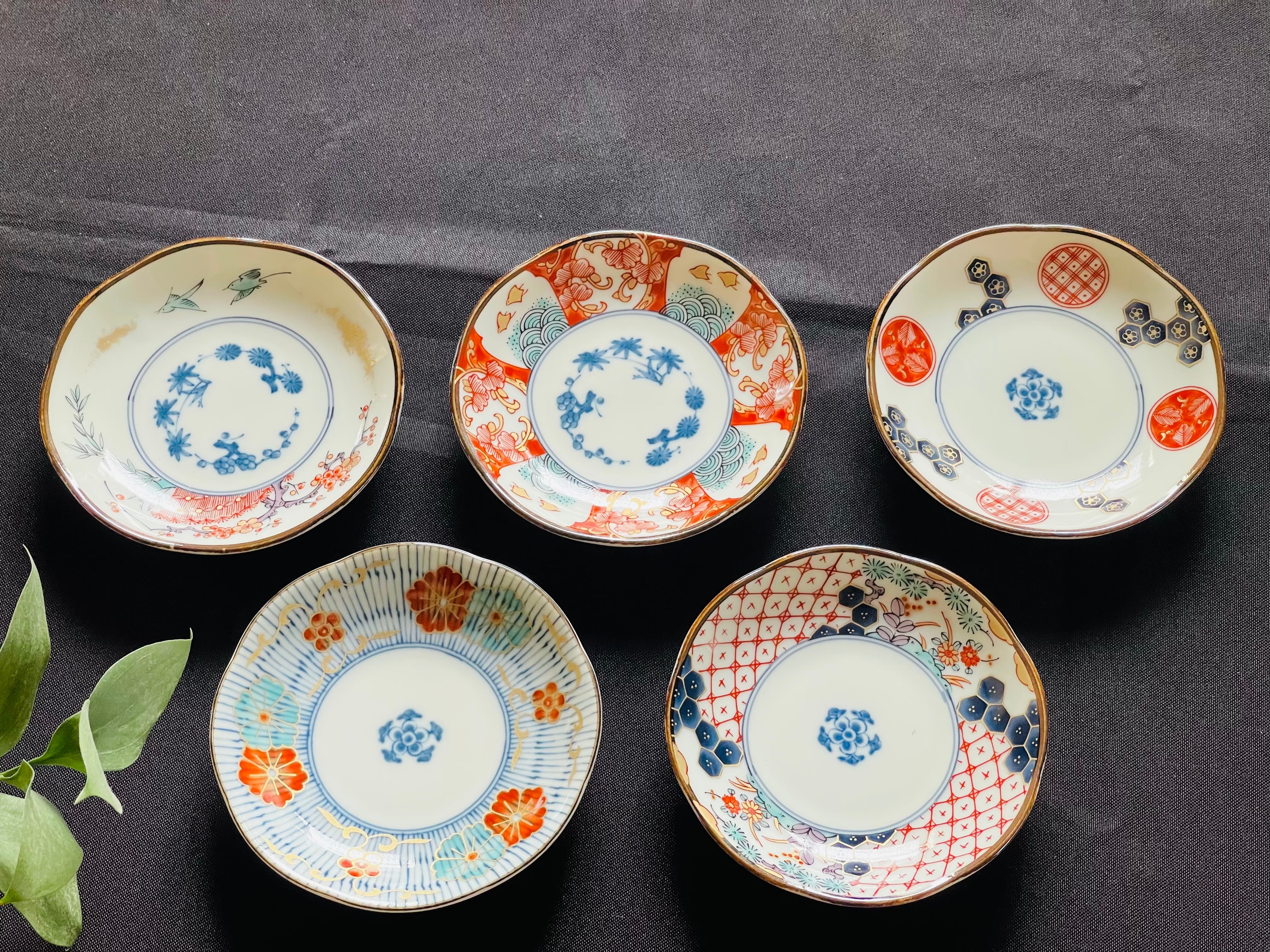 染錦古伊万里 小皿5枚揃 | Siun 紫雲